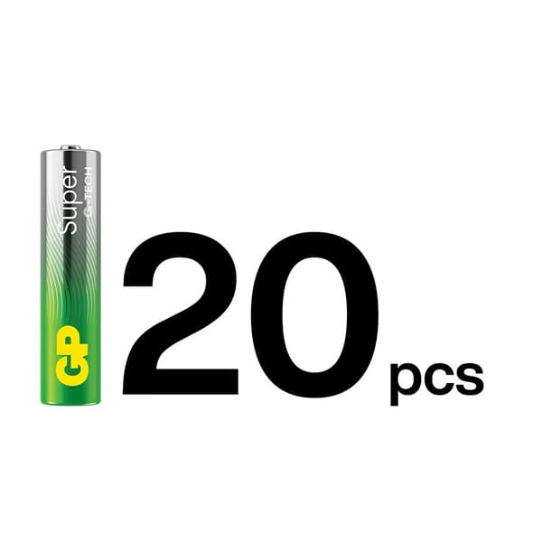 Super Alkaline AAA-batteri 24A/LR03 20-pack