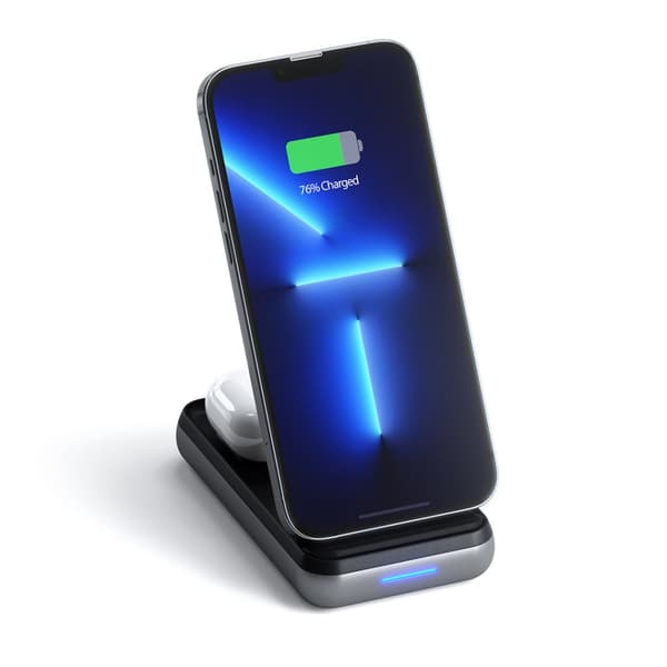 Duo trådløs oplader Power Stand Space Grey