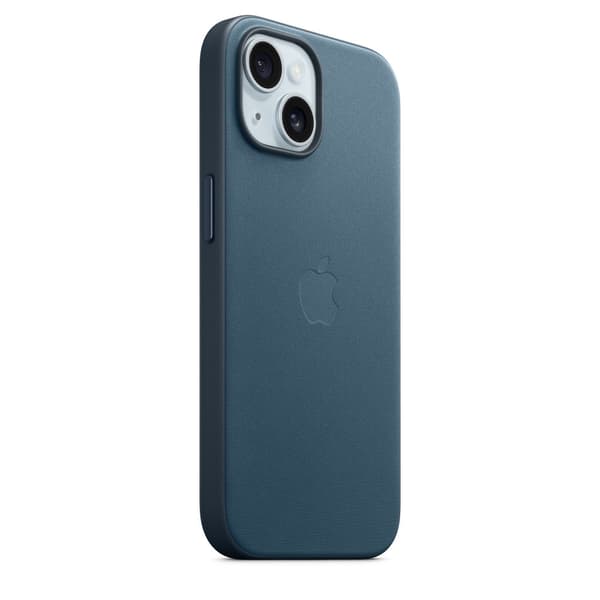 Original iPhone 15 Case FineWoven MagSafe Pacific Blue
