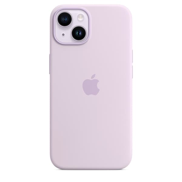 Original iPhone 14 Skal Silicone Case MagSafe Lilac