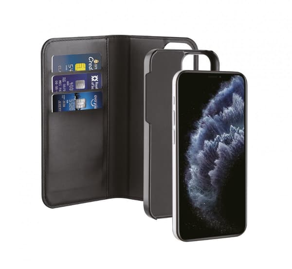iPhone 12/iPhone 12 Pro Cover 2i1 Pung Etui Sort