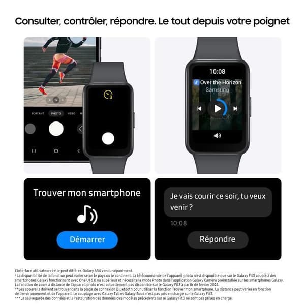 SAMSUNG Galaxy Fit 3 Connected Armband Grå