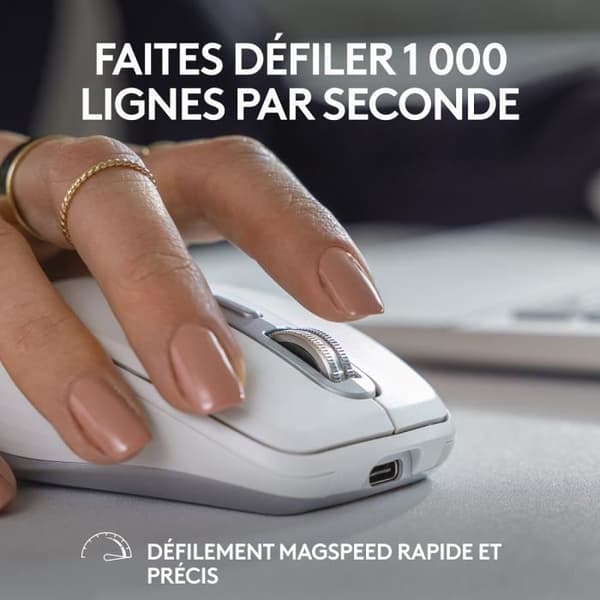 Mus - Trådlös - Logitech - MX Anywhere 3S - Rosa