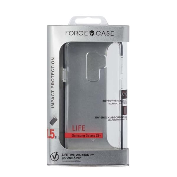 Coque - FORCE CASE LIFE - Galaxy S9+ - Grå - Förstärkt skydd - Hård