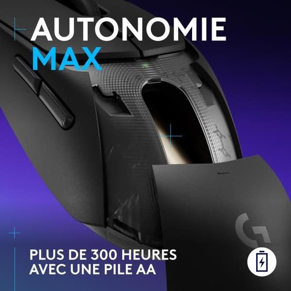 Spelmus - Trådlös - Logitech G - G309 - Svart