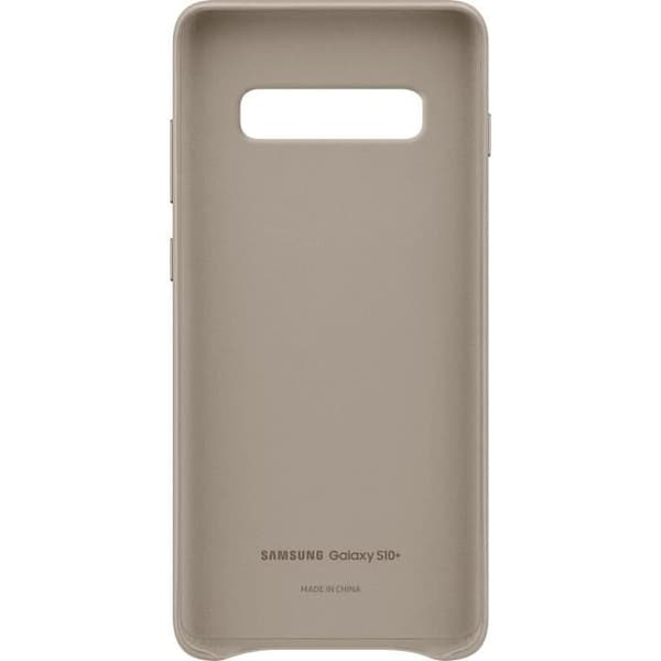 Samsung läderfodral S10+ Grå