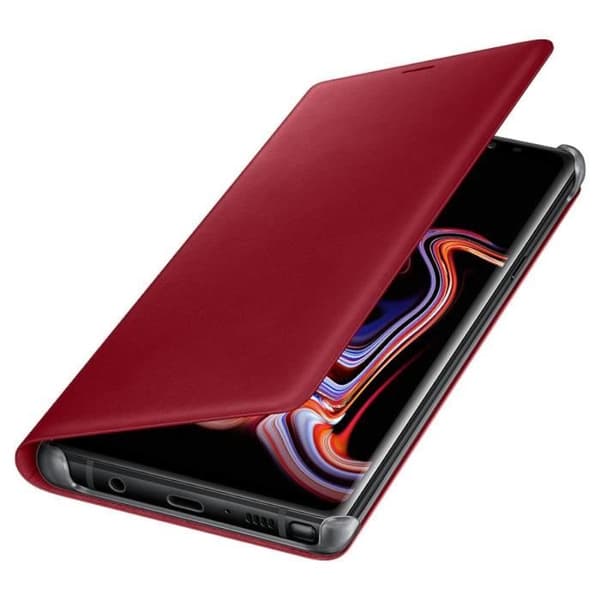 SAMSUNG Flip Wallet läder Röd