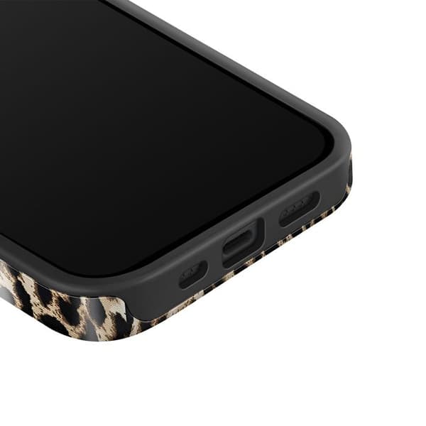 Skydd för iPhone 15 Pro Tough Antichock Modell Player Burga Leopard