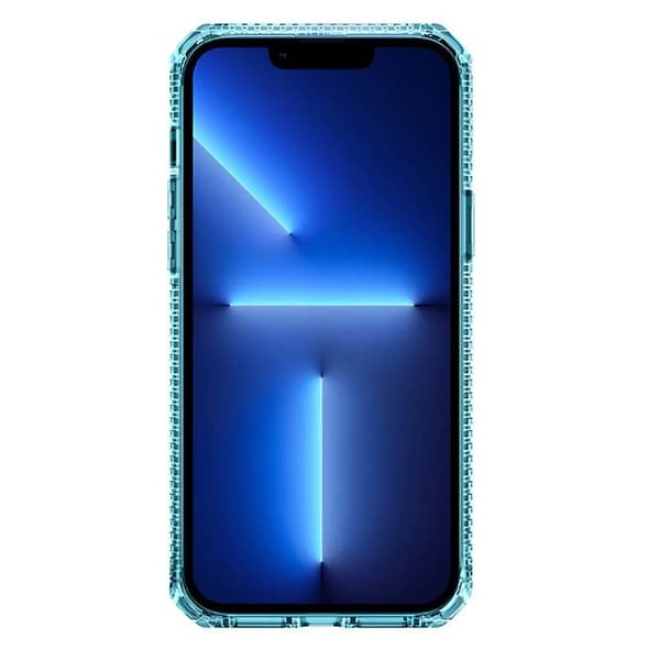 Coque - Itskins - iPhone 13 mini - Förstärkt - Klar - Blå