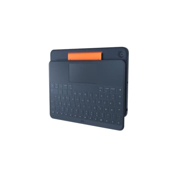 Tangentbordsfodral - Logitech - Rugged Combo 3 Touch - AZERTY - För iPad (7:e, 8:e och 9:e generationen) - Blå