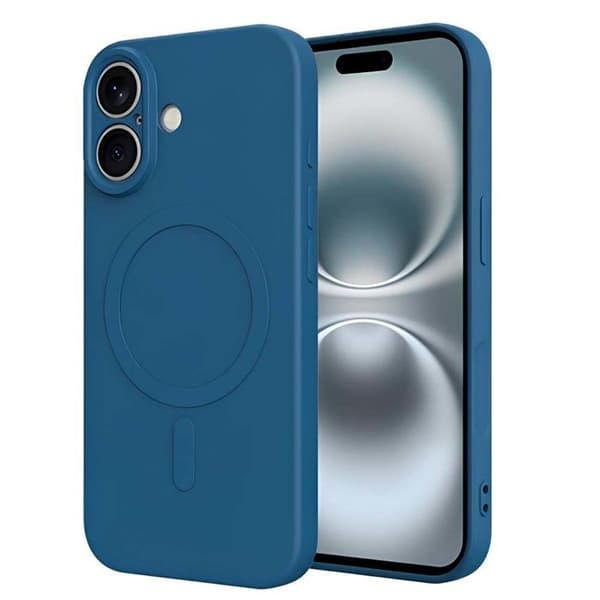 MagSafe-skal - JUST IN CASE - iPhone 17 - Flexibelt TPU - Höjda kanter - Mikrofiberfoder