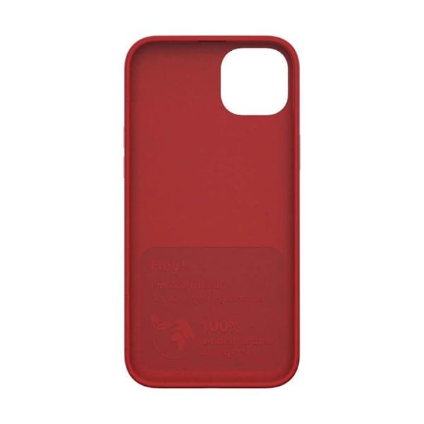 Coque - Just Green - iPhone 14 Max - Biodegrable - Mjuk - Röd