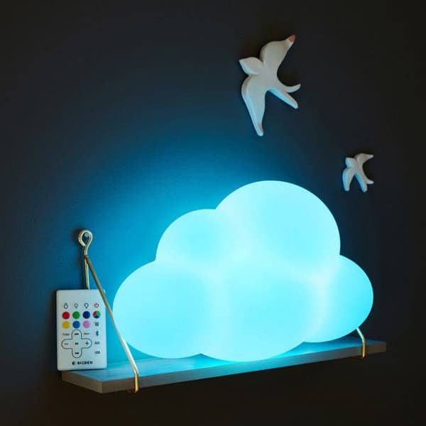 BIGBEN BTLSWCLOUD Bluetooth-högtalare Väggmonterad Luminus Bt USB-molnform