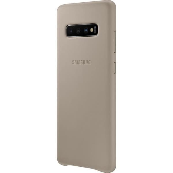 Samsung läderfodral S10+ Grå