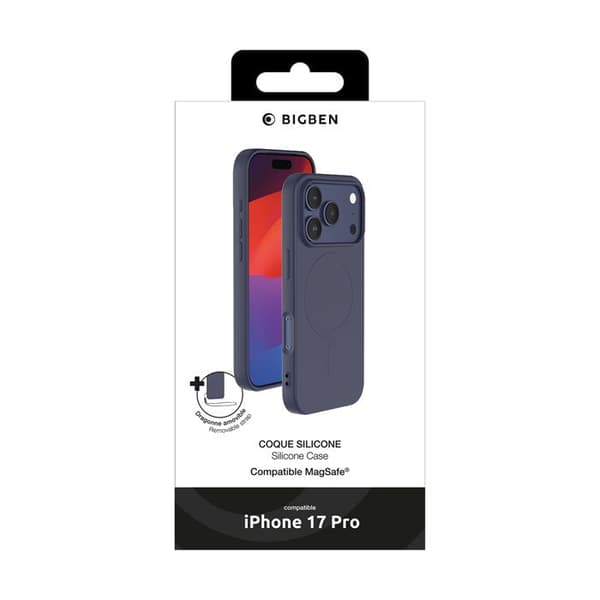 MagSafe-skal - BIGBEN - iPhone 17 Pro - Mjuk silikon Soft Touch - Mikrofiberfoder - Stötsäker och halkfri