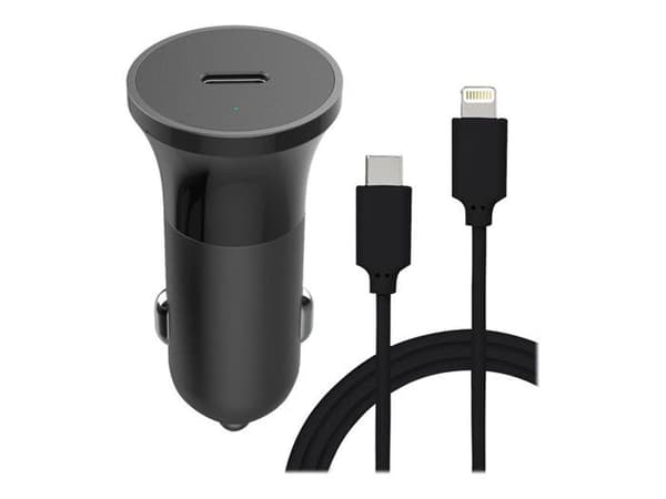 Bilsladd - Bigben - 20W - USB C - Lightning - Snabbladdning