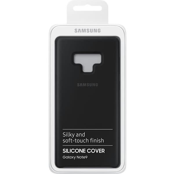 Halvstyv silikonfodral - SAMSUNG - Galaxy Note9 - Svart - Mikrofiberfoder - Stötskydd och repor