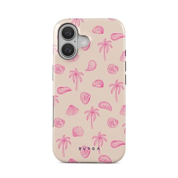 Coque - BURGA - Beach Please - iPhone 16 - Antichocks - Kompatibel med MagSafe - Rosa