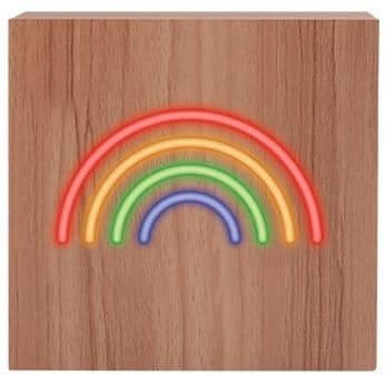 Bluetooth-högtalare - BIGBEN INTERACTIVE - Neon Rainbow - Trä - Storlek L - Induktion