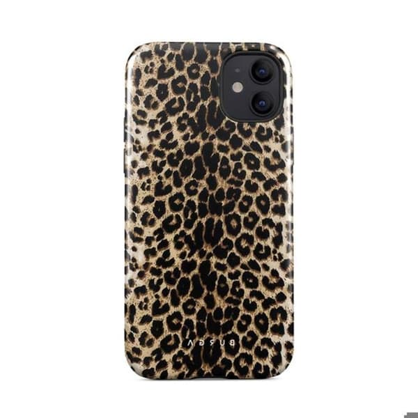 Bakstycke - Burga - iPhone 12 - Leopardmönster - Optimal Skydd - Elegant