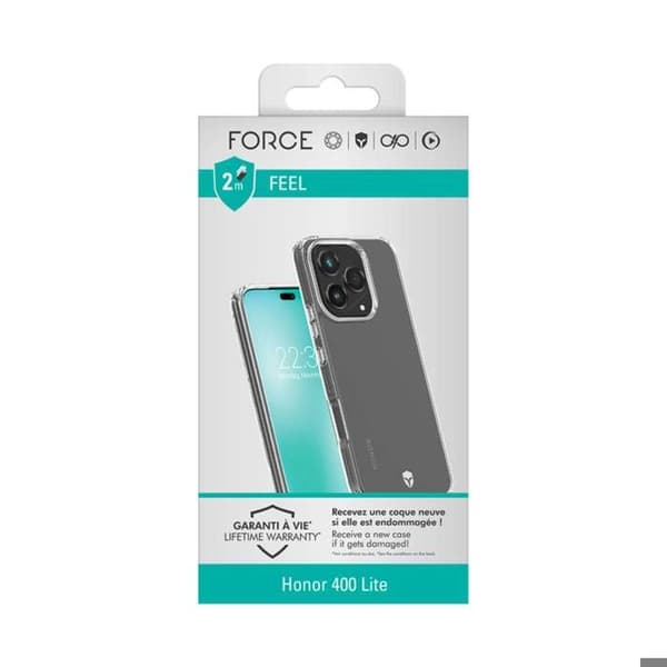 Coque - FEEL - Honor 400 Lite - Förstärkt - Tryax-system - Transparent
