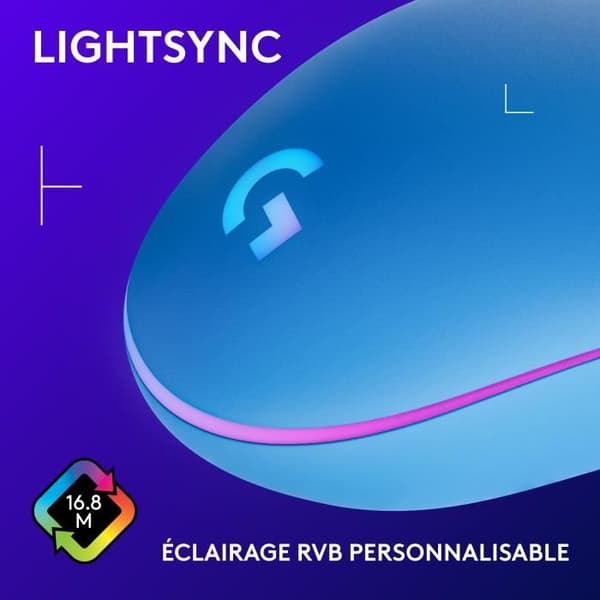 Gamingmus - Trådad - Logitech G - G203 - Blå