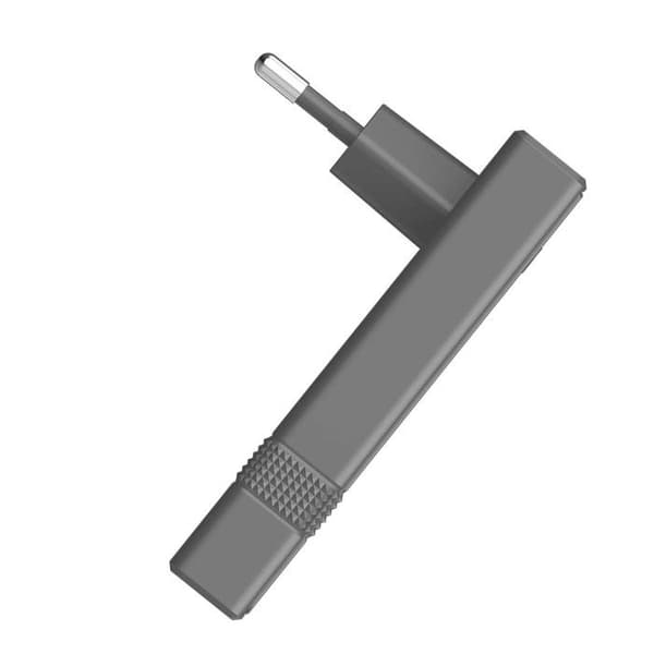 Nätadapter - FORCE POWER - Serie L Shape - 65W PD - 2x USB-C - GaN - Grå