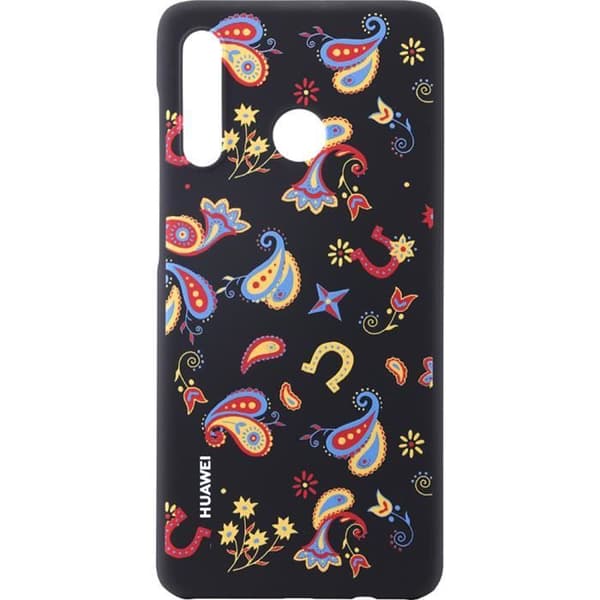 Coque - Huawei - P30 Lite - Semi-rigida - Svart - Blommig