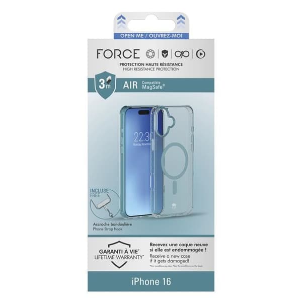 Coque - FORCE CASE - iPhone 16 - Förstärkt - MagSafe - Air Cushion