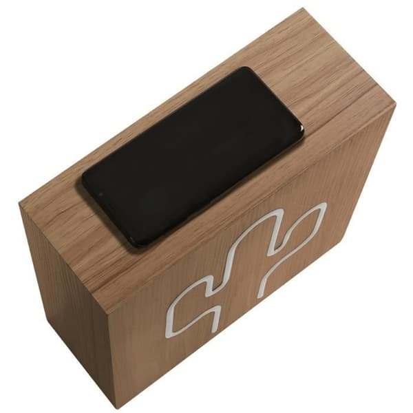 Bluetooth-högtalare - BIGBEN INTERACTIVE - Neon Cactus - Trä - Storlek L - 15W
