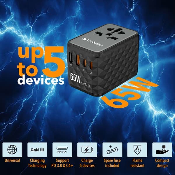 VERBATIM UTA 05 GaN III Universal reseadapter