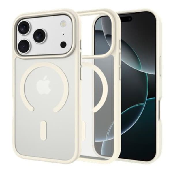 ArmorElite Militär MagSafe skyddsskal för iPhone 17 Pro, elfenben