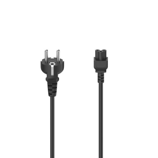 Strömkabel - HAMA - 1,5m - 3 poler (klöver) - Fällskydd - Robust