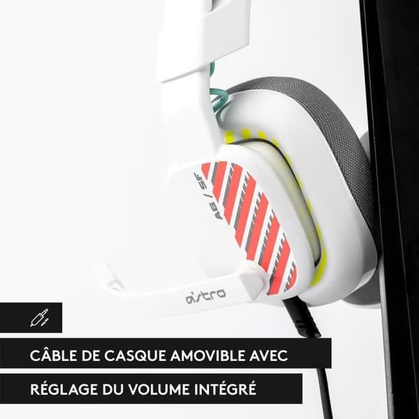 ASTRO A10 2nd Generation Wired Gaming Headset med Mic - Vit
