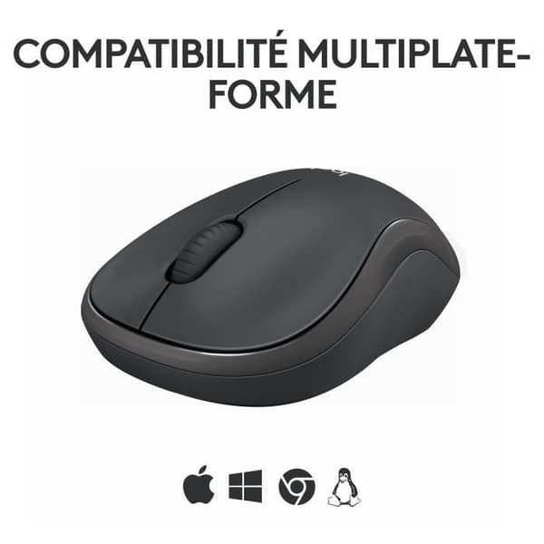 Mus - Trådlös - Logitech - M240 Silent - Grafit