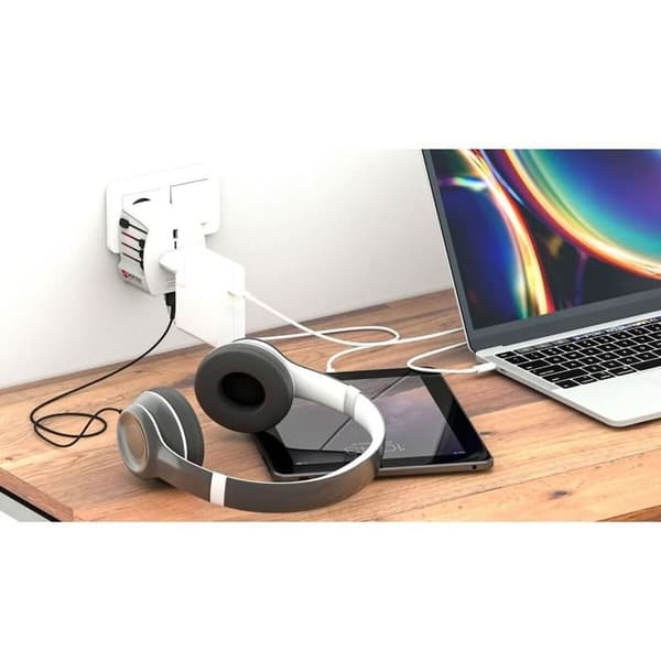 Strömadapter - SKROSS - MUV USB - 2 USB-portar - 2100 mA - Reseadapter