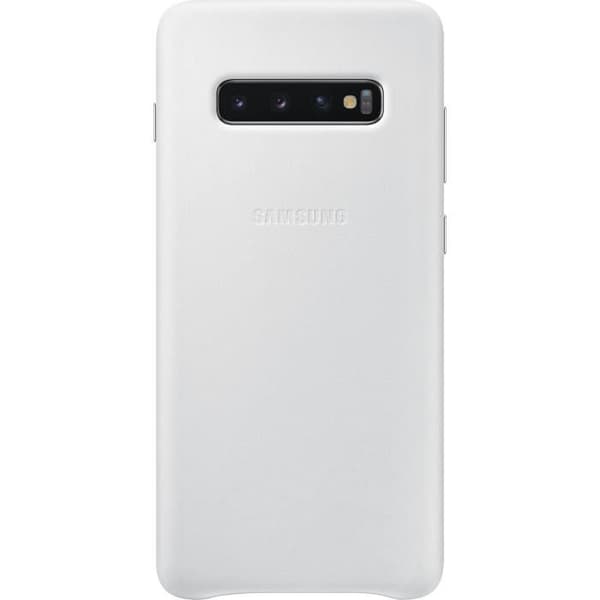 Samsung Läderfodral S10+ Vit