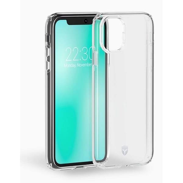 Skyddsskal - FORCE CASE - iPhone XR/11 - Förstärkt - Transparent - Stötdämpning 2m