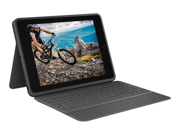 Tangentbordsskydd - Logitech - Rugged Folio - AZERTY - För iPad A16 & 10:e generationen