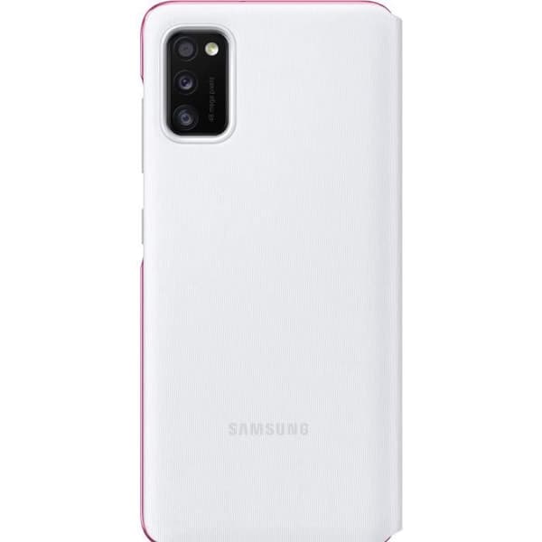Plånboksfodral för smartphone - SAMSUNG - S View - Galaxy A41 - Vit - Plånboksfodral - Visningsfönster