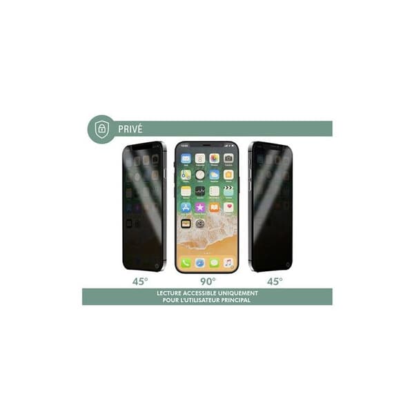Forceglass 2.5D Privé skärmskydd för iPhone 16 Pro Max Transparent