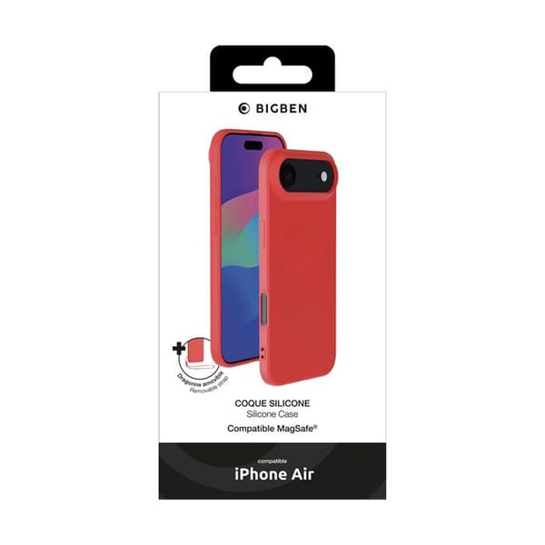 MagSafe-skal - BIGBEN - iPhone Air - Mjuk silikon Soft Touch - Mikrofiberfoder - Stötdämpning