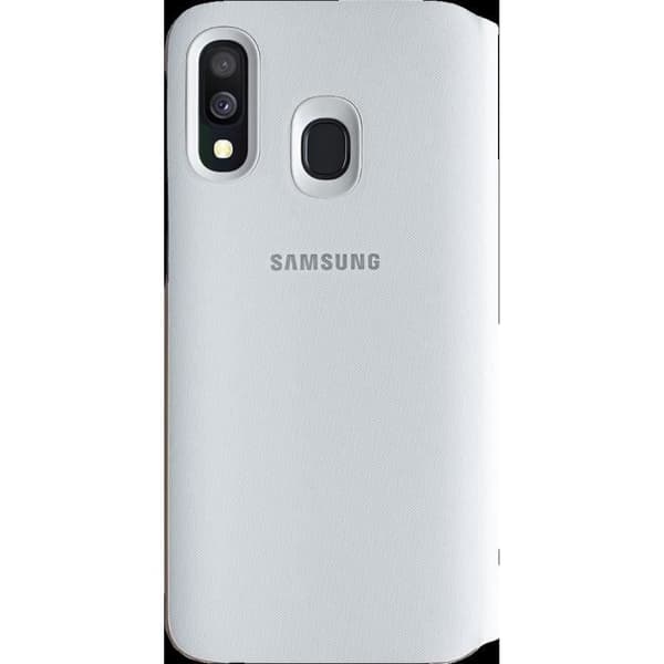 Plånboksfodral med lock för smartphone - SAMSUNG - Vit - A40 - Plånboksformat med lock - Heltäckande skydd