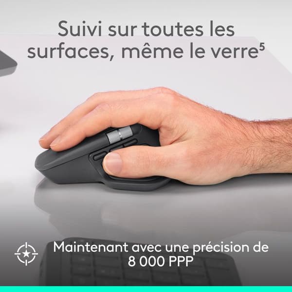 Trådlös mus - Logitech - MX Master 4 - Ergonomisk - Grafit