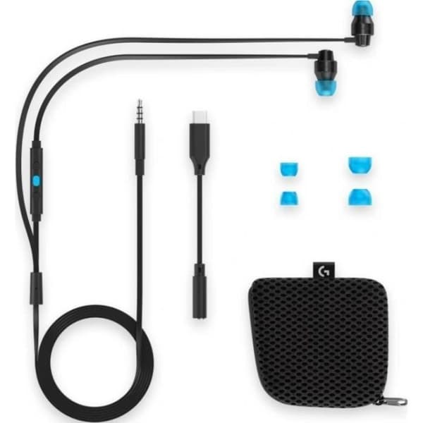 Spelheadset - Logitech - G333 - In-ear - Vit - 3,5 mm minijack, USB-C