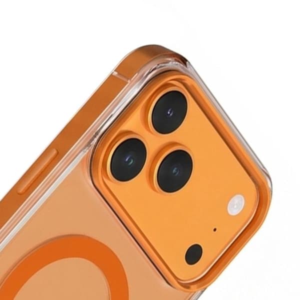 iPhone 17 Pro MagSafe FORCE CASE Kontur Metall Stötsäker 2m Premium Orange