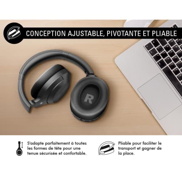Bluetooth-hörlurar 5.3 - Play Immersion - FORCE PLAY - ANC - ENC - 60 timmars batteritid