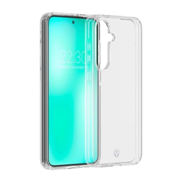 Skyddsskal - FORCE CASE - Samsung Galaxy S24 FE - Förstärkt - Transparent - Stötsäkerhet