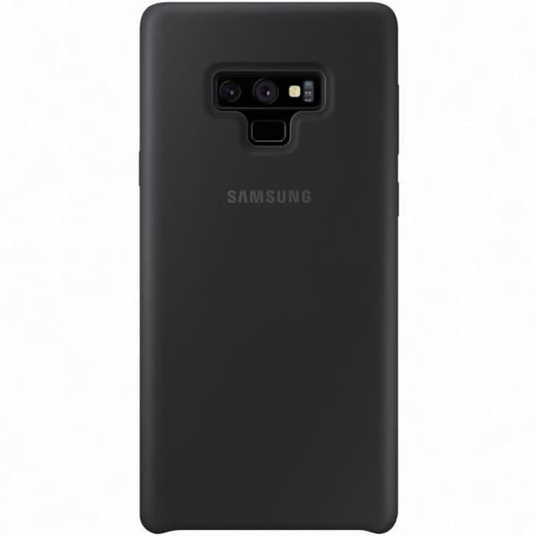 Halvstyv silikonfodral - SAMSUNG - Galaxy Note9 - Svart - Mikrofiberfoder - Stötskydd och repor
