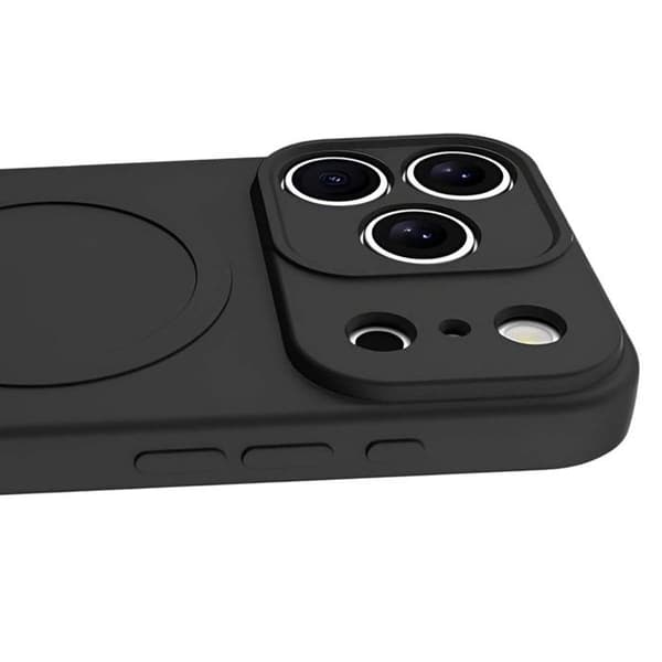 MagSafe-skal - JUST IN CASE - iPhone 17 Pro Max - Slitstark TPU - Höjda kanter - Mikrofiberfoder